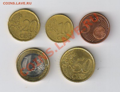 ИСПАНИЯ-5 монет до 18.09.2011г 21-00 - ЕВРО-ИСПАНИЯ 001