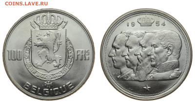 Бельгия. 100 франков 1954 г. До 11.08.20. - DSH_8014.JPG