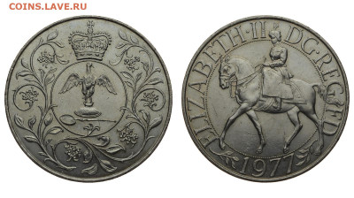 Великобритания. 1 крона 1977 г. 25 лет правл. До 11.08.20. - DSH_8237.JPG