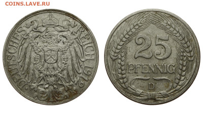 Германия. 25 пфеннигов 1912 г. До 11.08.20. - DSH_8240.JPG