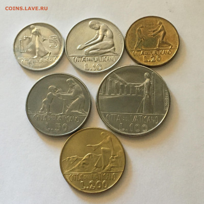 Ватикан 1978 год от 5 до 200 лир 6 монет - image-07-08-20-12-08-1