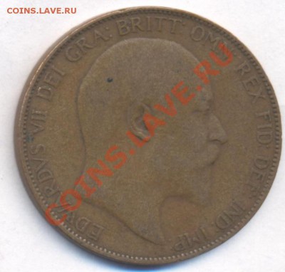 Великобритания пенни 1906 г. До 14.09.11 г. 21-00 МСК. - Пенни 06.1