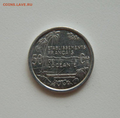 Французская Океания 50 сантимов 1949 г. (Лодки) до 13.08.20 - DSCN0361.JPG