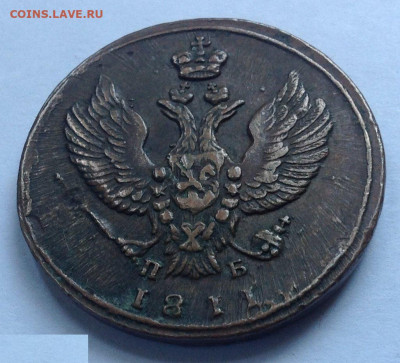 2 копейки 1811 год. ПБ КМ. UNC. До 15.08 в 22:00 - 2