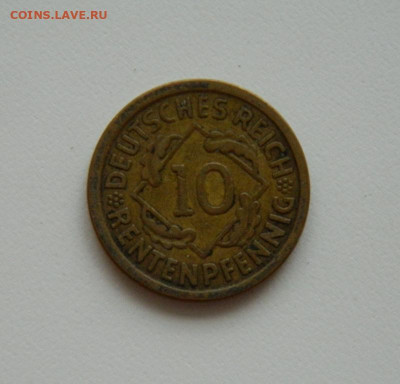 Германия 10 рентенпфеннигов 1924 год "J". до 13.08.20 - DSCN0401.JPG