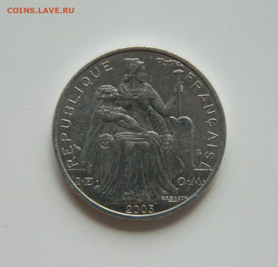 Французская Новая Каледония 5 франков 2003 г.(Фауна)до 13.08 - DSCN0417.JPG