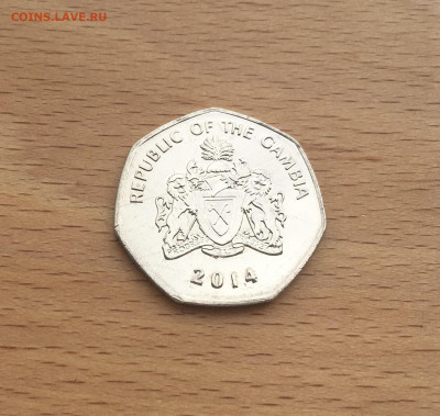 Гамбия 1 даласи 2014 Крокодил фауна - IMG_3922.JPG