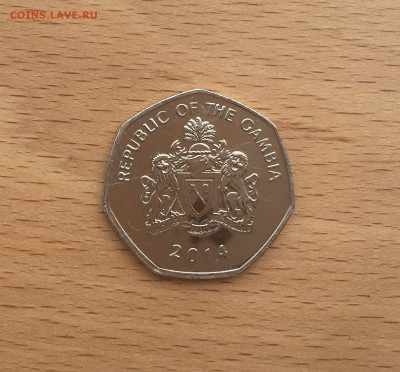 Гамбия 1 даласи 2014 Крокодил фауна - IMG_3920.JPG