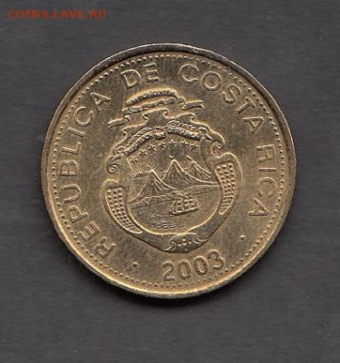 Коста Рика 2003 25колонов без оборота до 17 08 - 10а