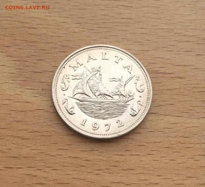 Мальта 10 центов 1972 Корабль парусник - IMG_3962.JPG
