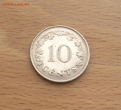 Мальта 10 центов 1972 Корабль парусник - IMG_3959.JPG