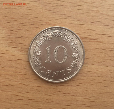 Мальта 10 центов 1972 Корабль парусник - IMG_3956.JPG