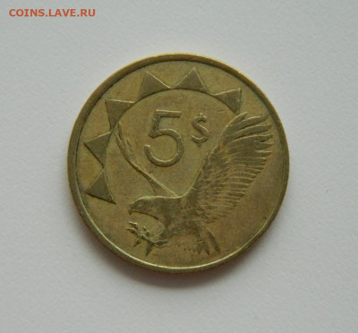 Намибия 5 долларов 1993 г. (Фауна) до 17.08.20 - DSCN0568.JPG