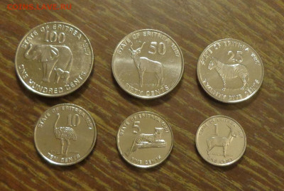 ЭРИТРЕЯ - ЖИВОТНЫЕ наб. 6 шт. АЦ до 18.08, 22.00 - Эритрея Животные 6 шт.