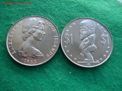 Крона Шайба Острова Кука 1$ доллар 1983 Божество Идол - krona_shajba_ostrova_kuka_1_dollar_1983_bozhestvo_idol