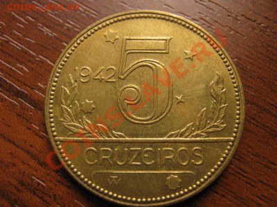 Бразилия 5 крузейро 1942 до 15.09 в 21.00 М - Изображение 018