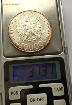 Польша 100000 злотых серебро 999 с 200 - IMG_3559.JPG