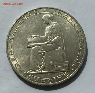 Португалия 20 эскудо, 1953 с 200 серебро 800 проба - IMG_3864.JPG