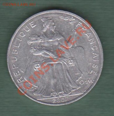 Французская Полинезия, 5 Франков 2007 (15.09) - Pol 2
