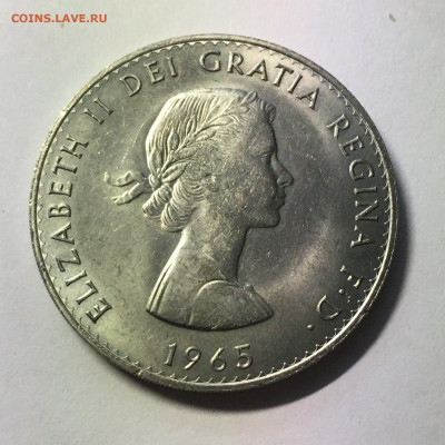 Британия 5 шиллингов 1965 г "Выставка" - image-14-08-20-05-37
