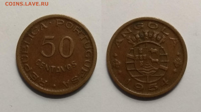 Португальская Ангола 50 сентавос 1954 года - 18.08 22:00мск - IMG_20200529_095820