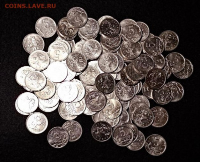 5 копеек 2009 М ВСЕ ОТЛ.ШТ.БЛЕСК 100 штук 15.08.2020 в 22:00 - 019