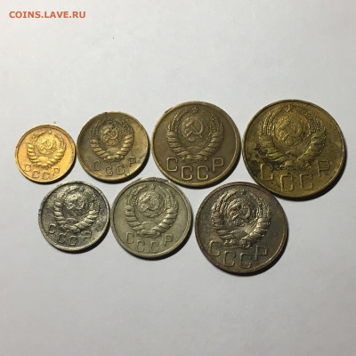 1938 год набор от 1 до 20 коп 7 монет - image-15-08-20-07-26