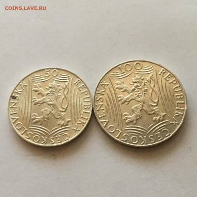 ЧССР 1949 год 50 и 100 крон "И.Сталин" Ag - image-16-08-20-06-23