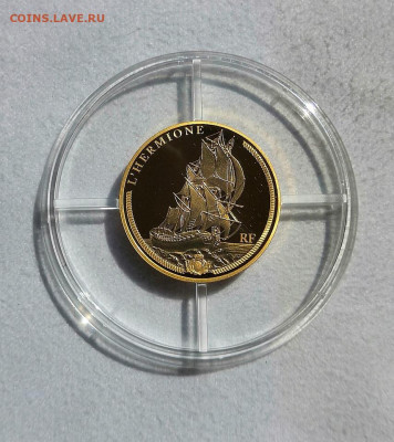 50 евро Франция 2012 Парусник Гермиона. Золото. Proof. - IMG_20200808_154406