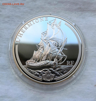 Франция 10 евро 2012. Парусник Гермиона. Серебро. Proof. - IMG_20200417_213748