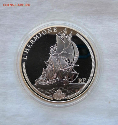 Франция 10 евро 2012. Парусник Гермиона. Серебро. Proof. - IMG_20200417_213844