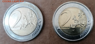 2 Евро Луи Брайль 2 монеты до 24.08.2020 22.00 - луи браль аверс