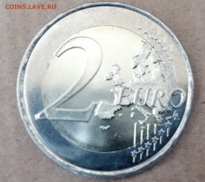 2 Евро Франция 70 лет воззванию де Голля до 24.08.2020 22.00 - франция 70 лет воззванию шарля де голля аверс