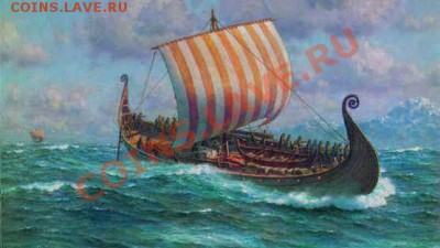Монеты с Корабликами - викинги в море