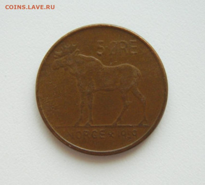 Норвегия 5 эре 1959 г. (Лось) до 25.08.20 - DSCN0606.JPG