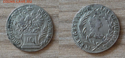 10 крейцеров 1764 Мария Терезия чекан Прага, сохран - LuQhrV3pRNk