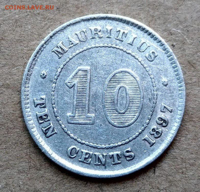Маврикий 10 центов 1897 Виктория до 22-00 25.08 - IMAG8199~2