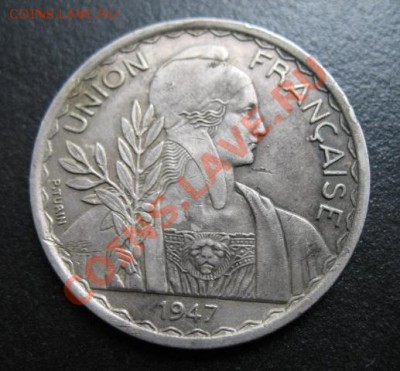 1947 г, Индокитай(фр), 1 пиастр, до 20.09 в 21-00 мск - 47 пиастр