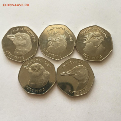 Фолклендские о-ва 2018г 50 пенсов набор "Фолкленд пингвины" - image-16-08-20-02-12-1