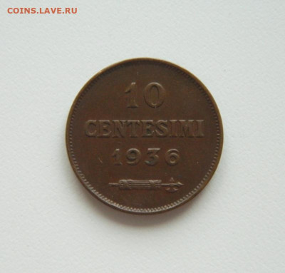 Сан-Марино 10 чентезимо 1936 г. до 27.08.20 - DSCN0755.JPG