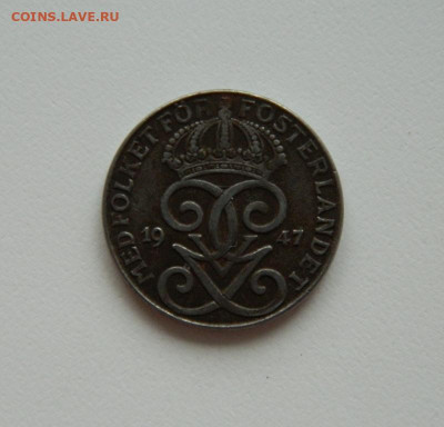 Швеция 2 эре 1947 г. (Железо) до 27.08.20 - DSCN0765.JPG