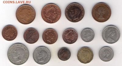 Великобритания 15 монет до 1 .09 в 22.10 - Англия 15 монет 1