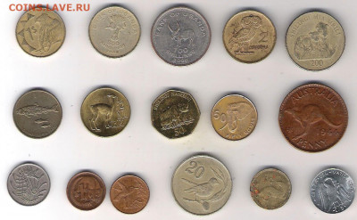 16 монет ФАУНА до 1 .09 в 22.10 - Фауна 16 монет