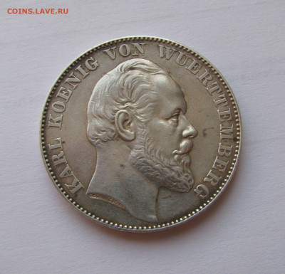 Королевство Вюртемберг. Карл I. 1 ТАЛЕР 1871 года. - Врг1871.JPG
