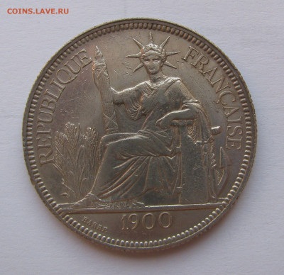 Французский Индокитай. 1 ПИАСТР 1900 года. До 29.08.2020 - пиаст1900 (2).JPG