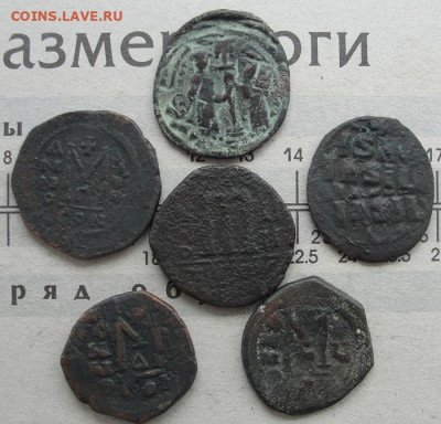 шесть монет Византии разной сохранности - 2