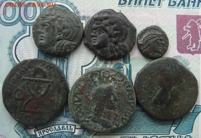 шесть нередких монет Пантикапея - a