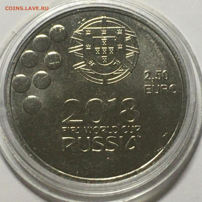 Португалия 2,5 Евро 2018г "ЧМ по футболу 2018" - image-27-08-20-08-29