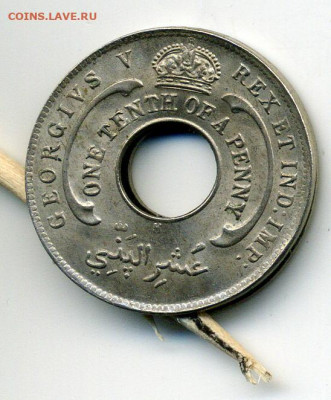 10 пенни Западная Британская Африка 1919г. Расщеп. - File0861