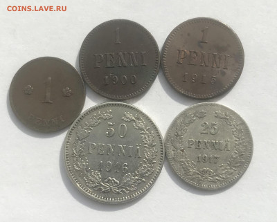 1 пенни 1900, 1915, 25 пенни 1917 До 3.09.2020 22.00 по МСК - FA8425A0-8C3F-4020-9775-7D5645BED4C0
